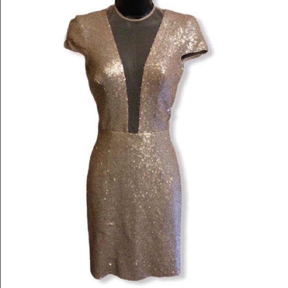 SOLD Dress the Population sequined deep v neck - Picture 2 of 8